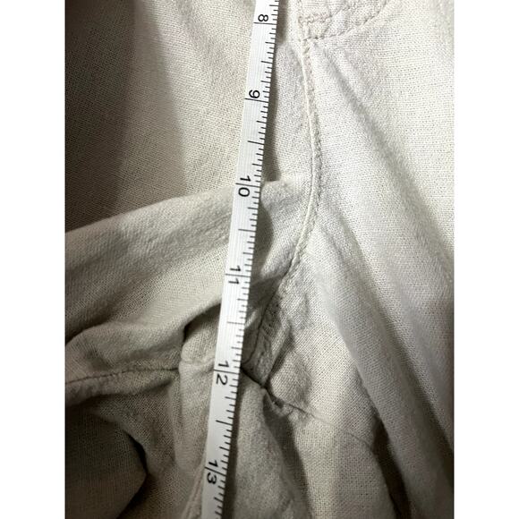 St John's Bay Linen Blend Cream Capri/Cropped Pants Jogger Bottoms Petite XL - Picture 8 of 9